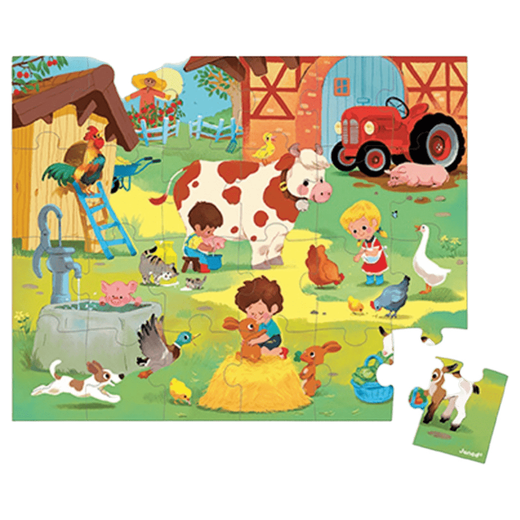 Janod 3 Plus 24 Pc Puzzle - Farm