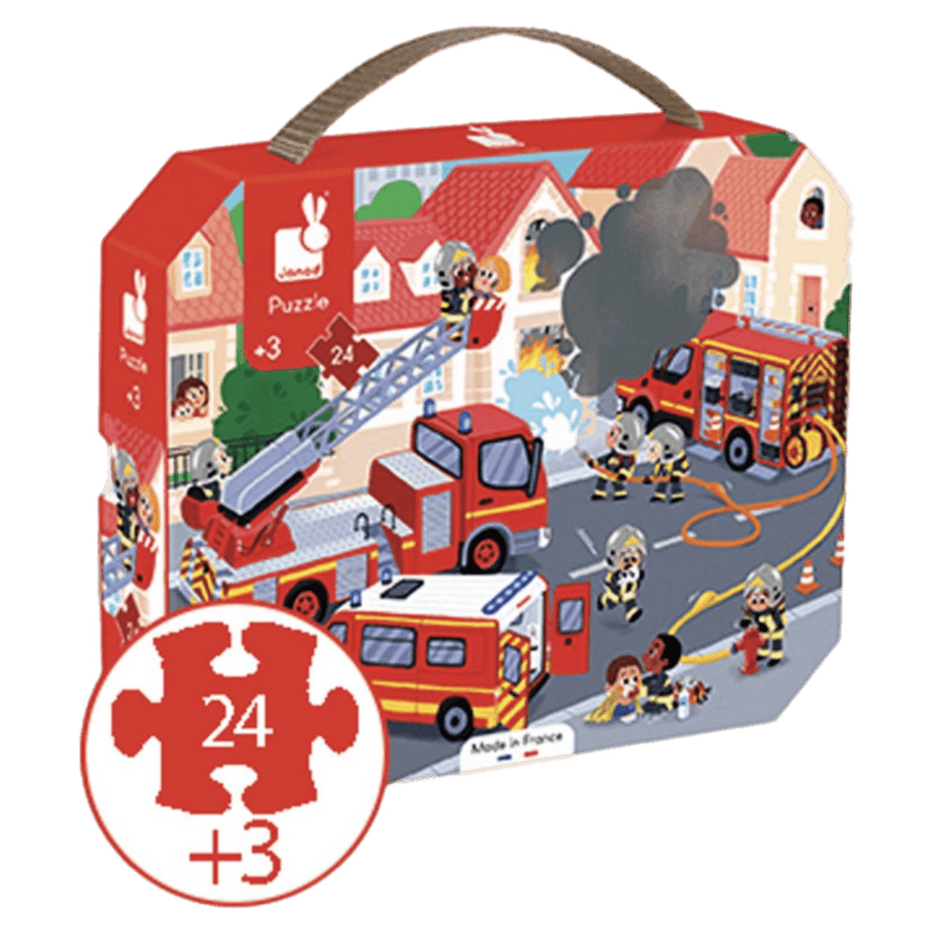 Janod 3 Plus 24 Pc Puzzle - Firemen