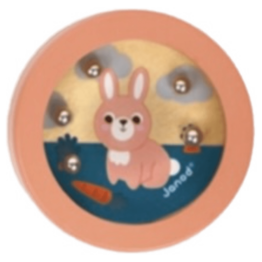 Janod 3 Plus Bunny Pocket Beads Game
