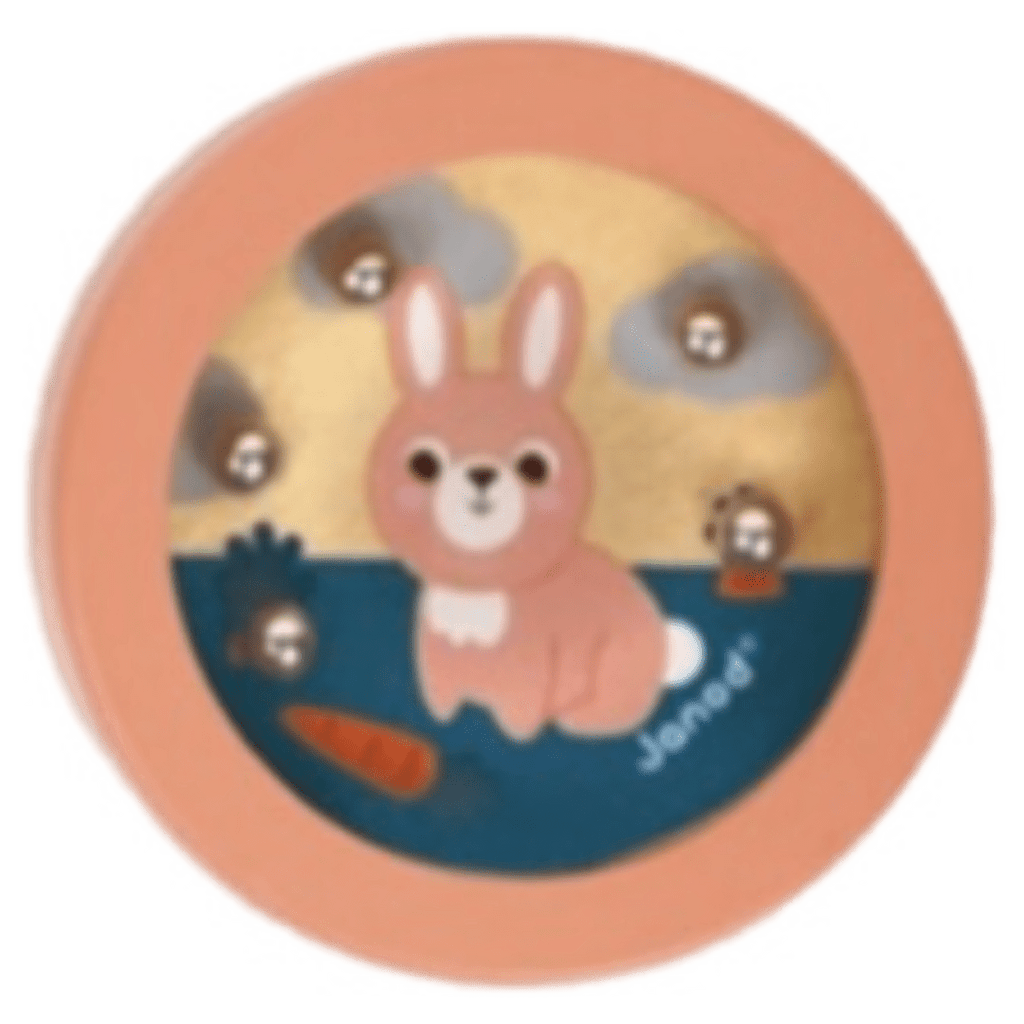 Janod 3 Plus Bunny Pocket Beads Game