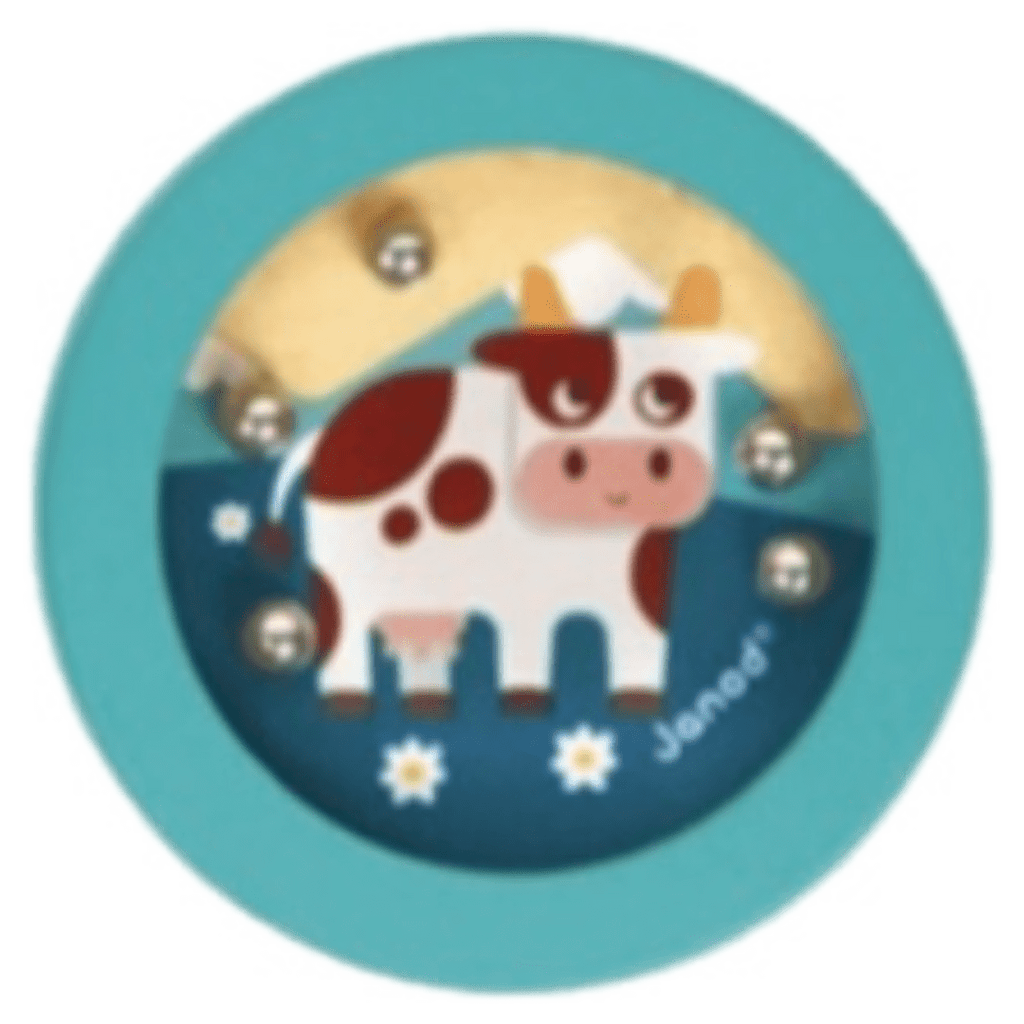 Janod 3 Plus Cow Pocket Beads Game