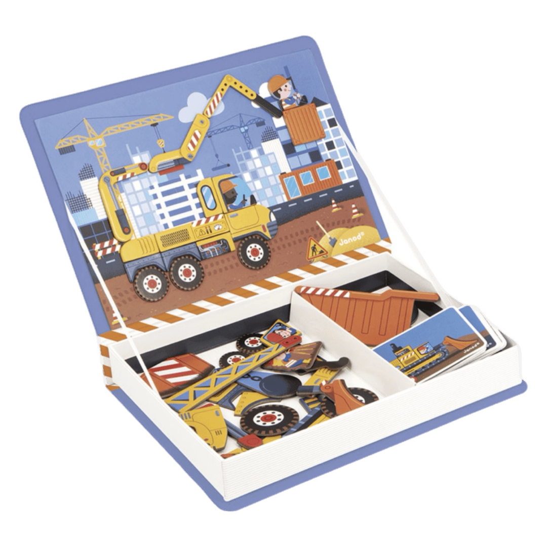 Janod 3 Plus Magnetic Book - Construction