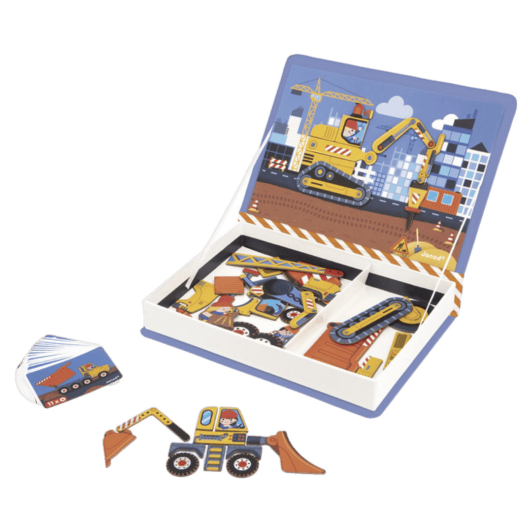 Janod 3 Plus Magnetic Book - Construction