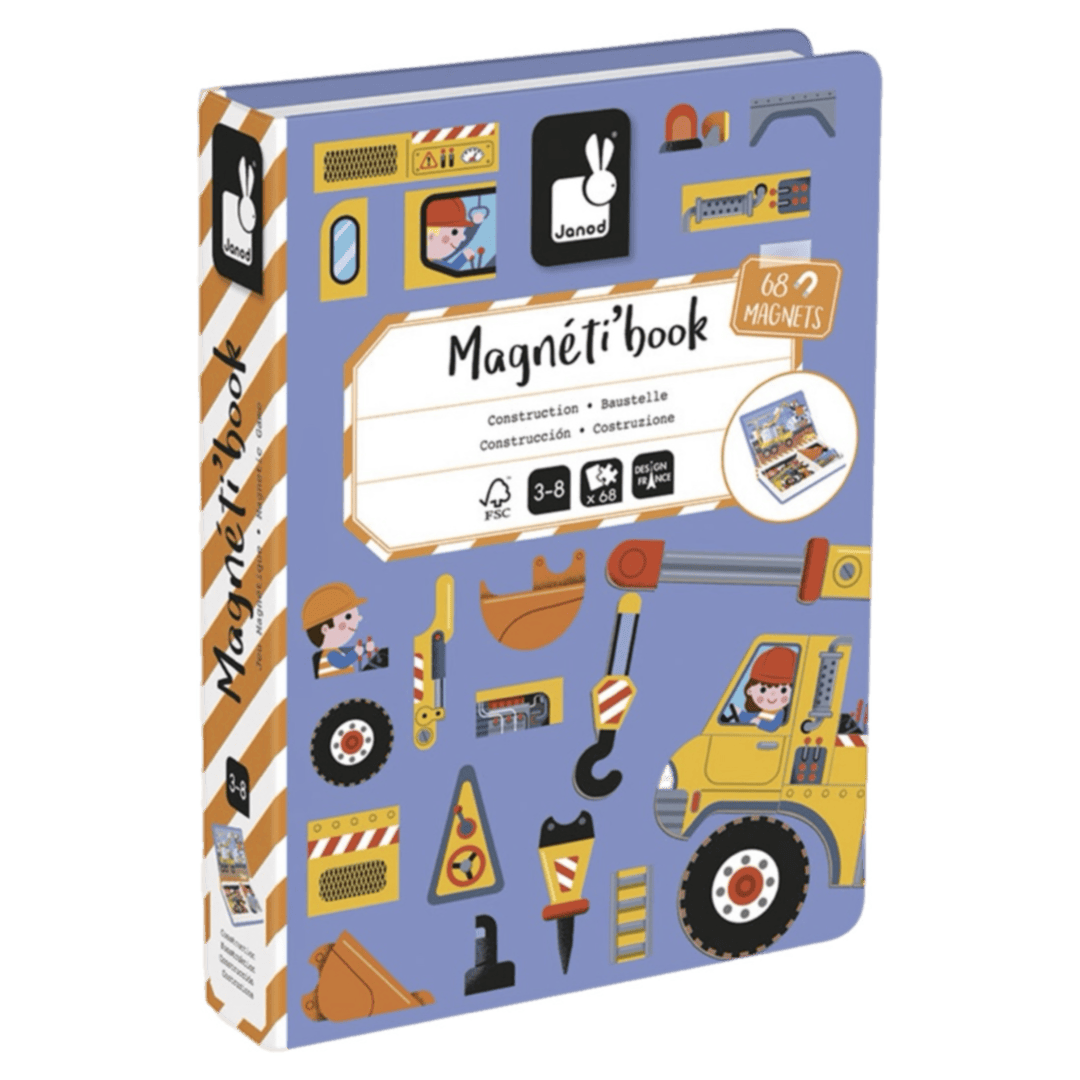 Janod 3 Plus Magnetic Book - Construction