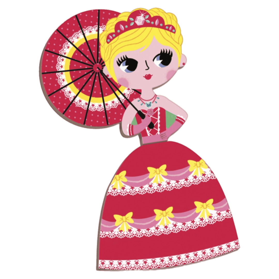 Janod 3 Plus Magnetic Book - Princess