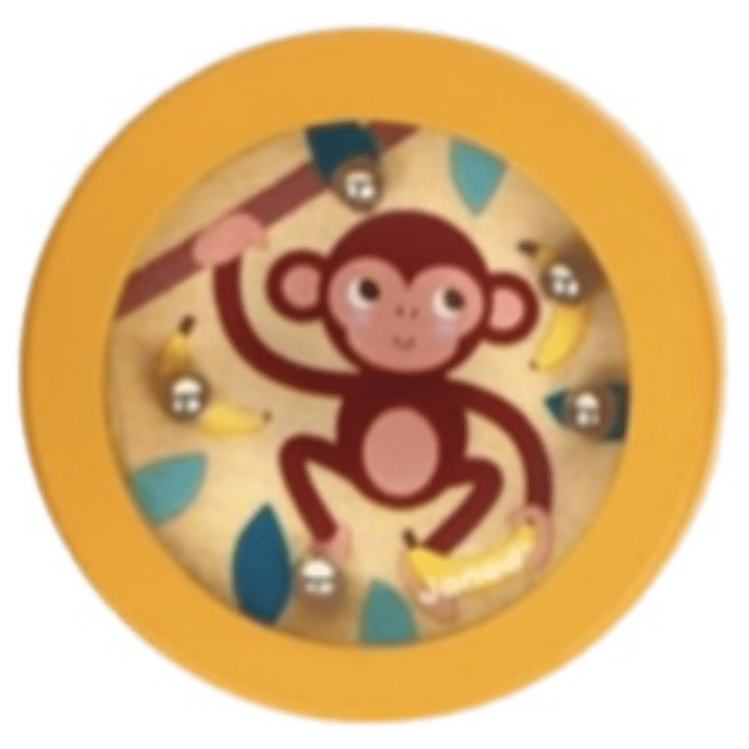 Janod 3 Plus Monkey Pocket Beads Game