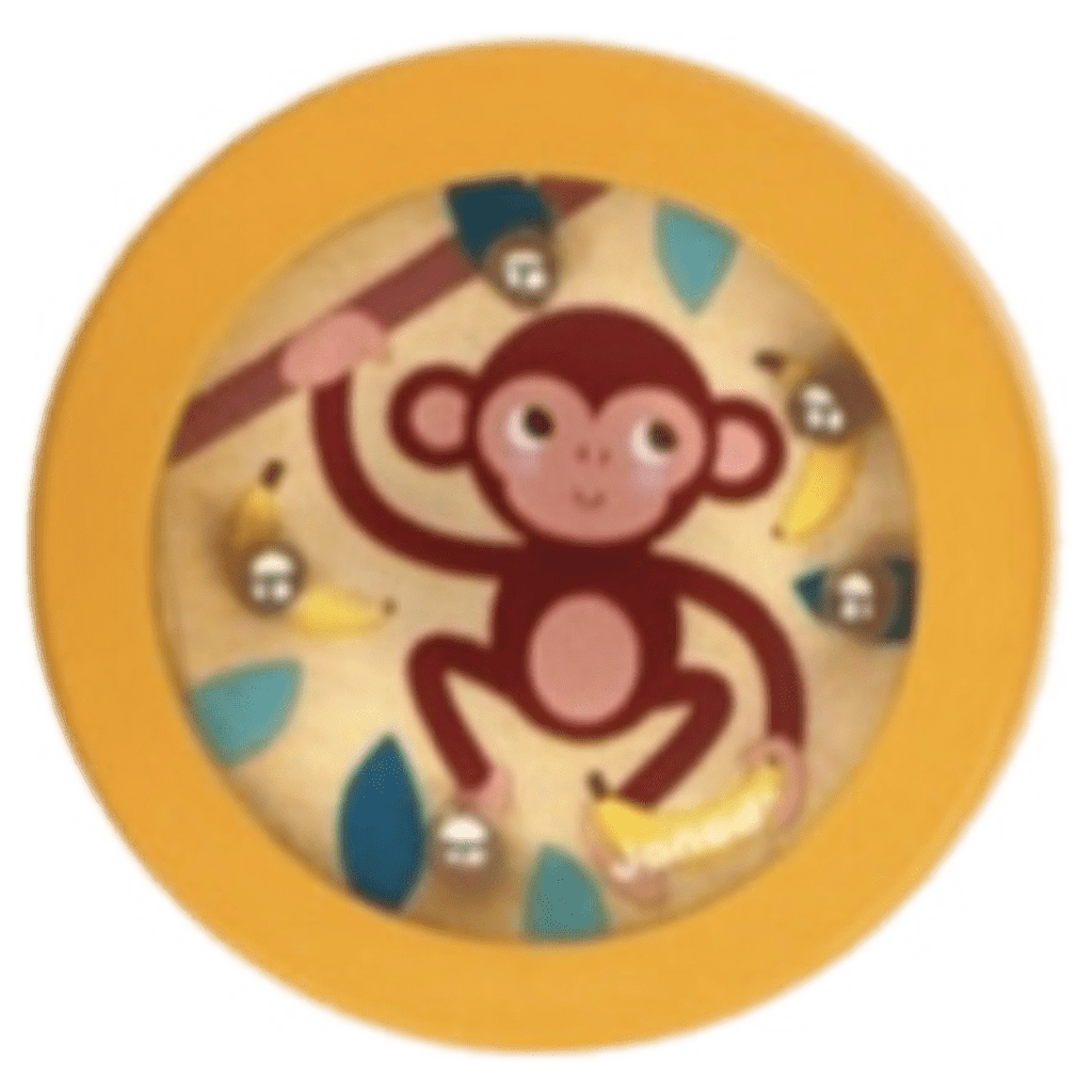 Janod 3 Plus Monkey Pocket Beads Game