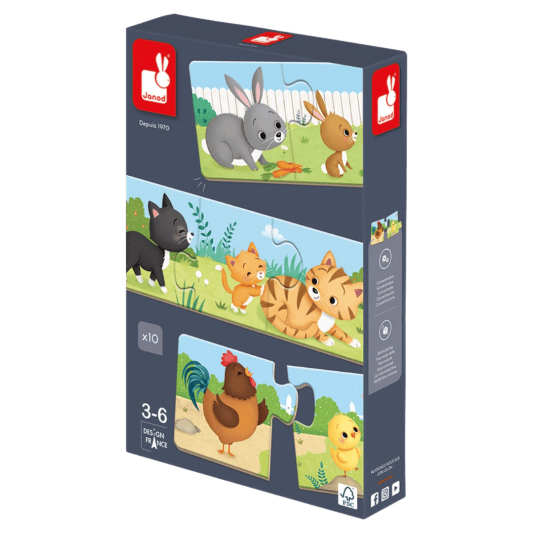 Janod 3 Plus Trio Puzzles