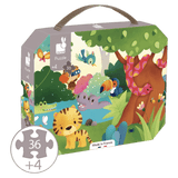 Janod 4 Plus 36 Pc Puzzle - Wild Animals