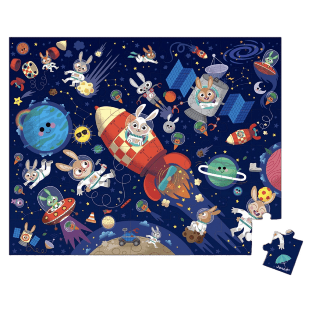 Janod 5 Plus 54 Pc Puzzle - Rocket