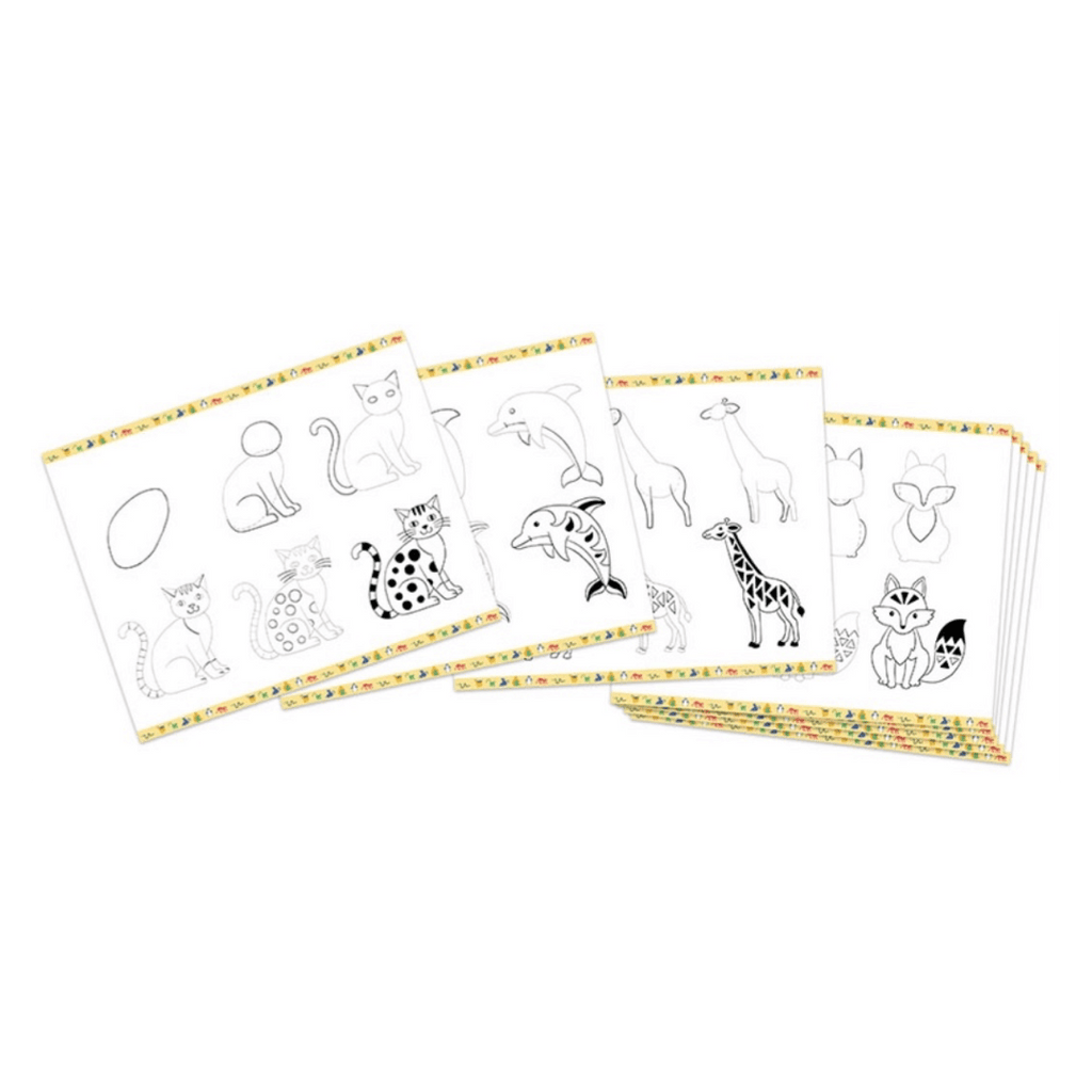 Janod 6 Plus Step By Step Drawing Animals