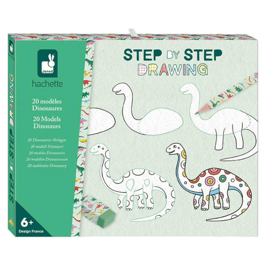 Janod 6 Plus Step By Step Drawing - Dinosaurs