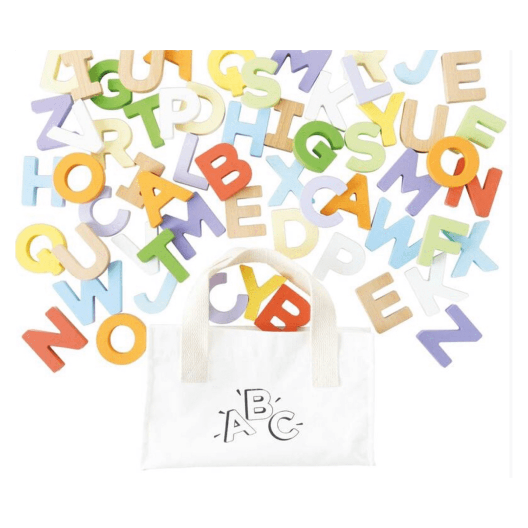 Le Toy Van 18 Months Plus Wooden Alphabet Set & Bag