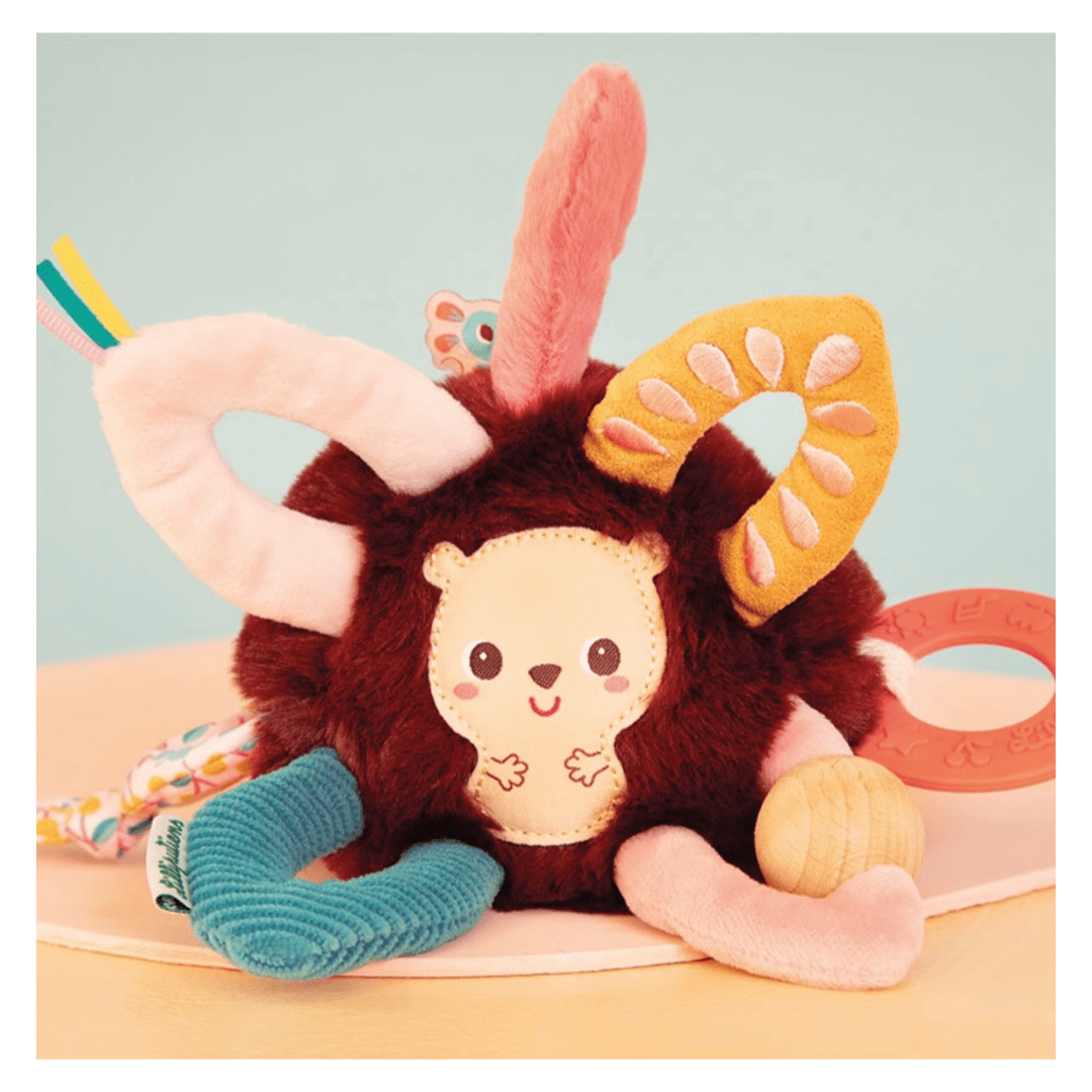 Lilliputiens 3 Months Plus Leon Multi Sensory Rattle Hedgehog