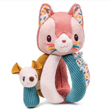 Lilliputiens 6 Months Plus Jeanne Rattle with Handles Cat