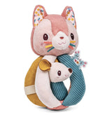 Lilliputiens 6 Months Plus Jeanne Rattle with Handles Cat