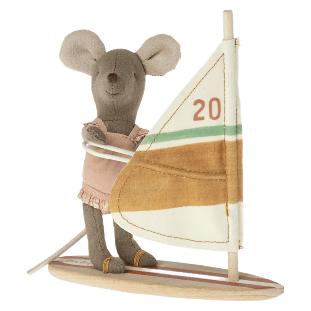 Maileg 3 Plus Beach Mice Surfer Little Sister