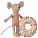 Maileg 3 Plus Beach Mouse Little Sister with Float Flower