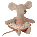 Maileg 3 Plus Beach Mouse Little Sister with Float Flower