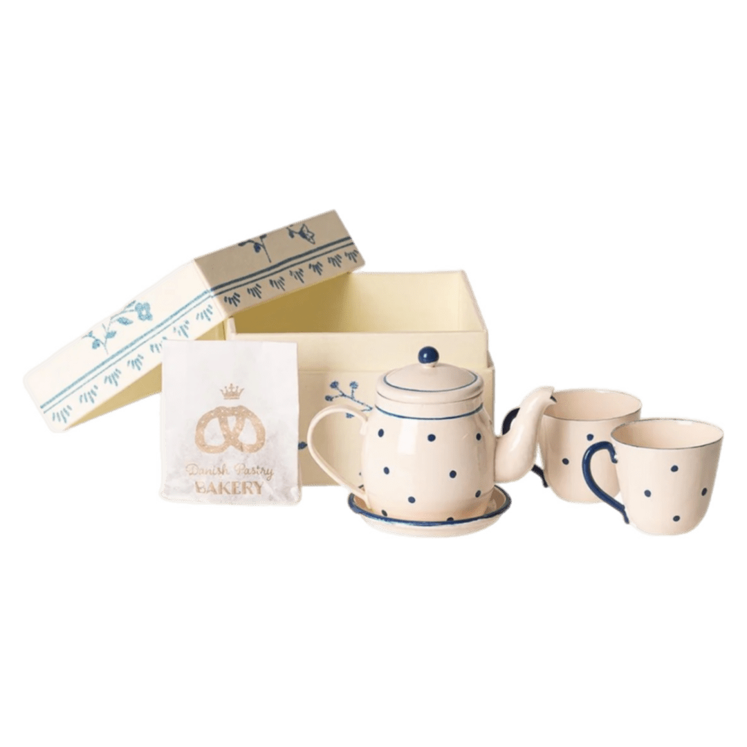 Maileg 3 Plus Miniature Tea & Biscuits Set