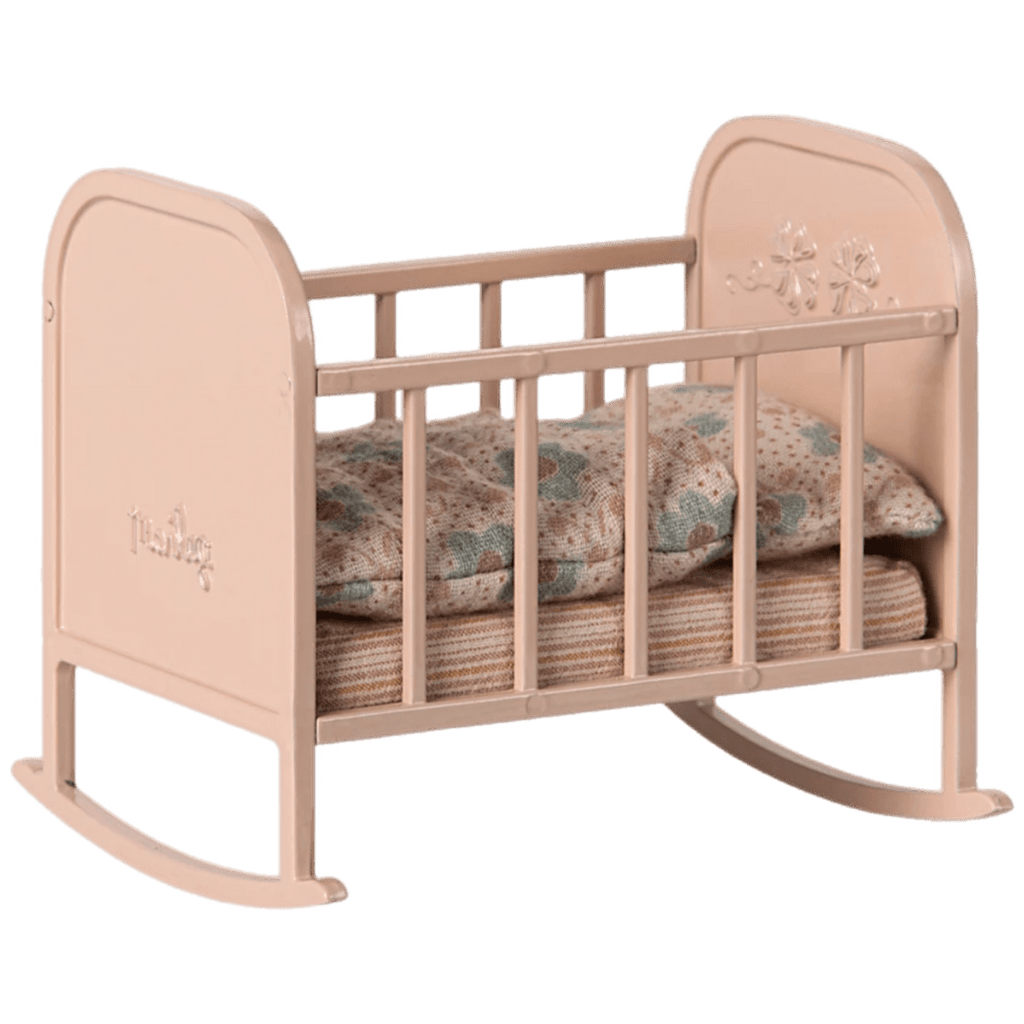 Maileg 3 Plus My Cradle - Light Rose