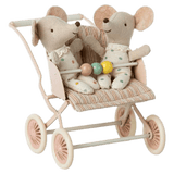 Maileg 3 Plus Stroller - Baby Rose (2024)