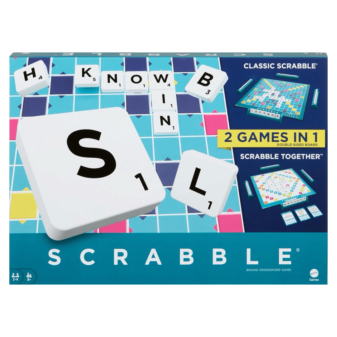Mattel 8 Plus Scrabble 2 Games in 1