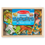 Melissa & Doug 2 Plus 20 Wooden Animal Magnets