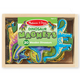 Melissa & Doug 2 Plus 20 Wooden Dinosaur Magnets