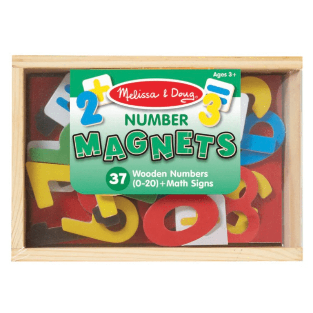 Melissa & Doug 2 Plus 37 Wooden Number Magnets