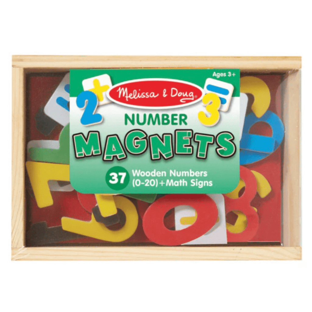 Melissa & Doug 2 Plus 37 Wooden Number Magnets