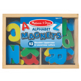 Melissa & Doug 2 Plus 52 Wooden Alphabet Magnets