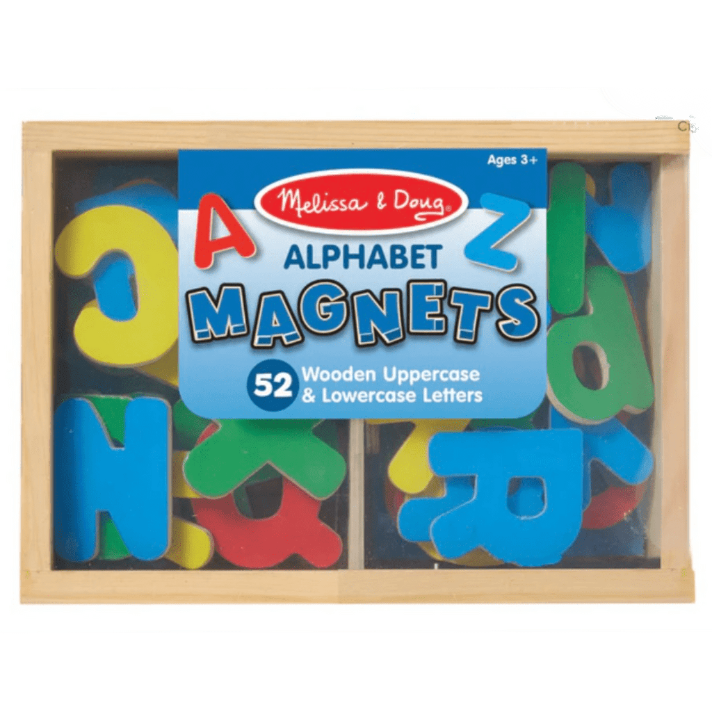 Melissa & Doug 2 Plus 52 Wooden Alphabet Magnets