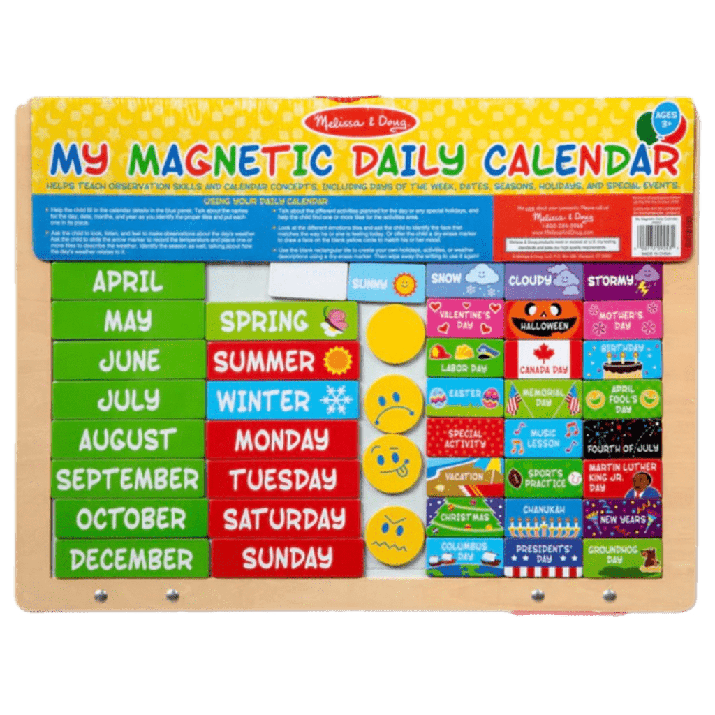 Melissa & Doug 3 Plus My Daily Magnetic Calendar