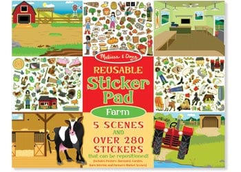 Melissa & Doug 3 Plus Reusable Sticker Pad - Farm