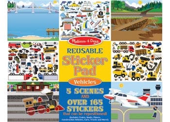 Melissa & Doug 3 Plus Reusable Sticker Pad - Vehicles