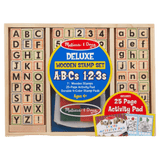 Melissa & Doug 4 Plus Wooden Stamp Set Deluxe  - ABC 123