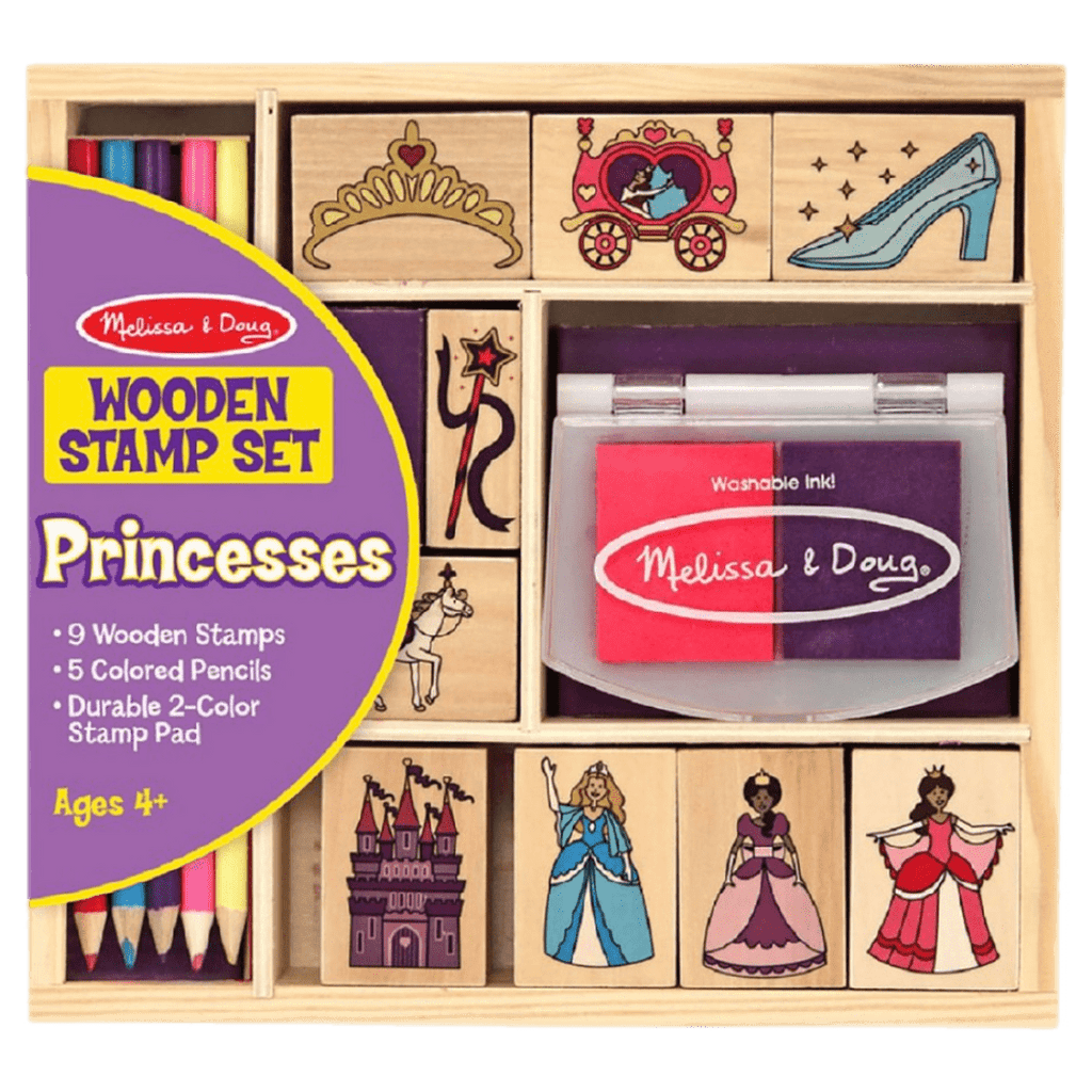 Melissa & Doug 4 Plus Wooden Stamp Set - Princesses