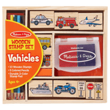 Melissa & Doug 4 Plus Wooden Stamp Set - Vehicles