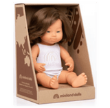 Miniland 18 Mths Plus Baby Doll 38cm - Caucasian Girl with Down Syndrome