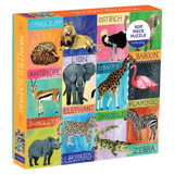 Mudpuppy 12 Plus 500 Pc Puzzles - Painted Safari