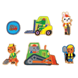 Mudpuppy 2 Plus 25 Pc Floor Puzzle - Construction Site