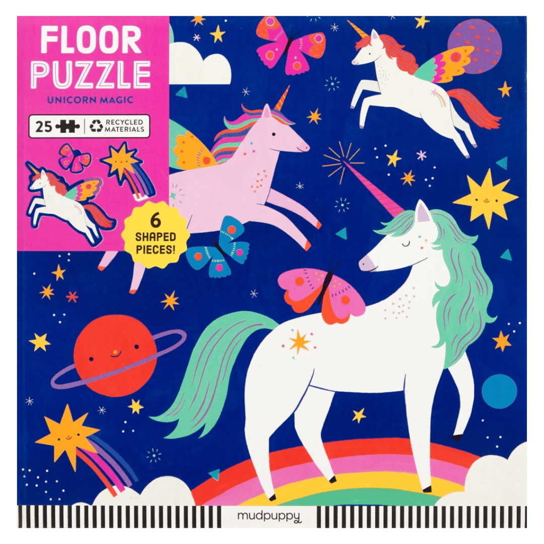 Mudpuppy 2 Plus 25 Pc Floor Puzzle - Unicorn Magic