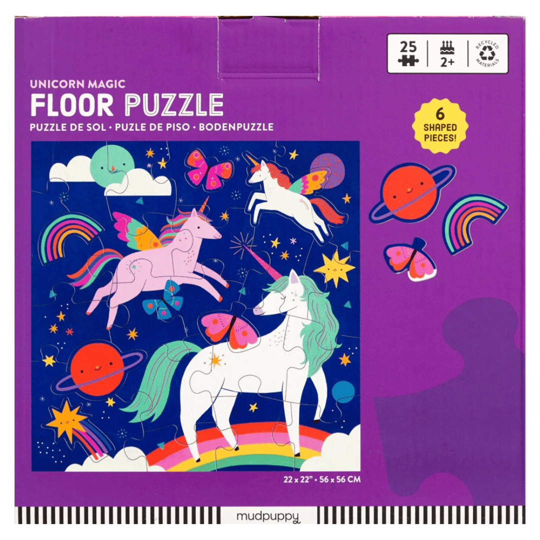 Mudpuppy 2 Plus 25 Pc Floor Puzzle - Unicorn Magic