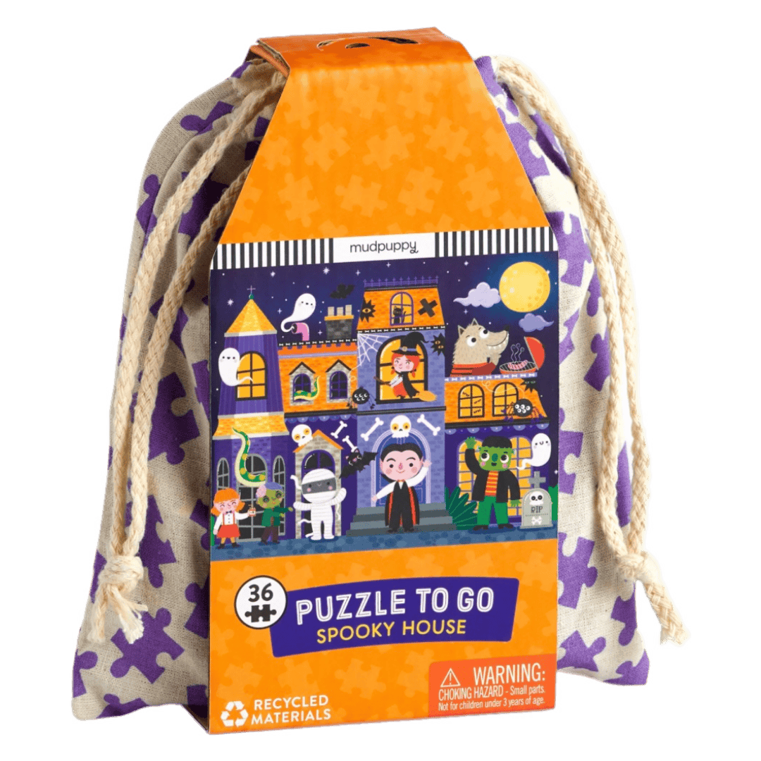 Mudpuppy 3 Plus 36 Pc Puzzle to Go - Spooky House