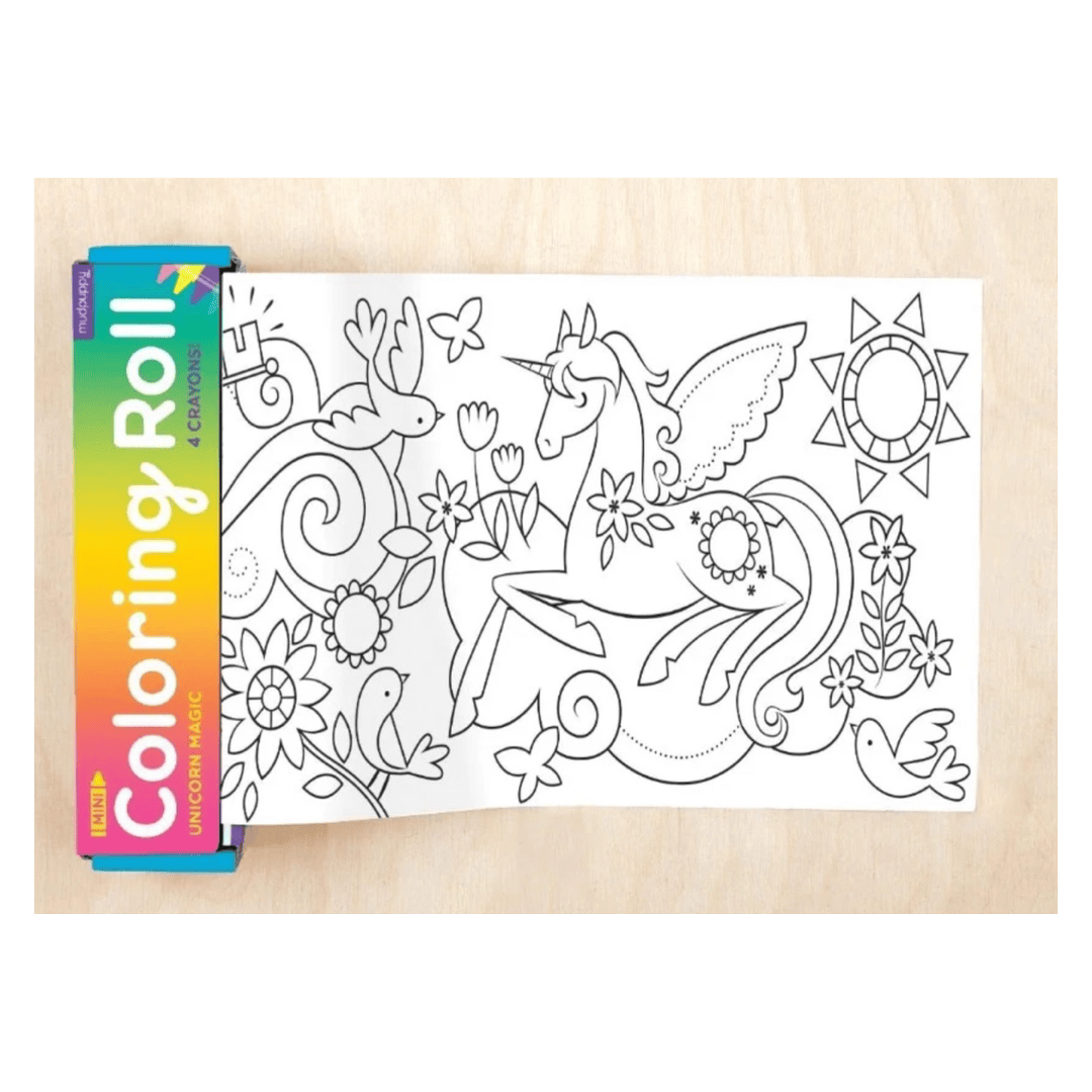 Mudpuppy 3 Plus Colouring Roll - Unicorn Magic