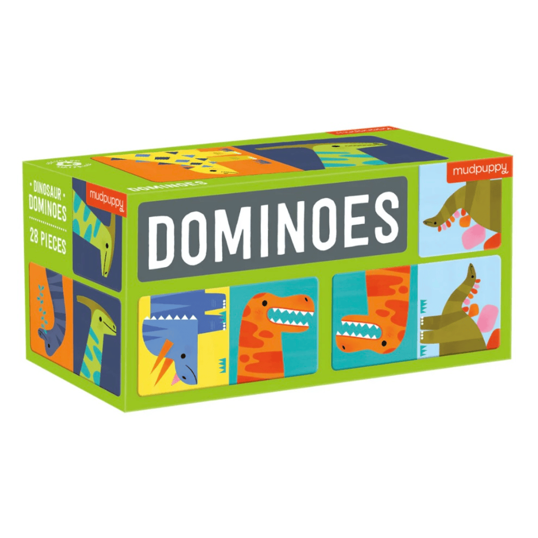 Mudpuppy 3 Plus Dominoes - Dinosaurs