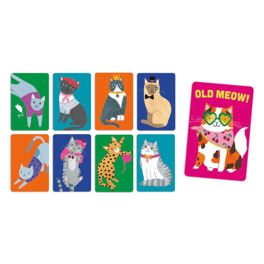Mudpuppy 3 Plus Playing Cards - Old Meow!