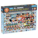 Mudpuppy 4 Plus 64 Pc Search & Find Puzzle - All Aboard!