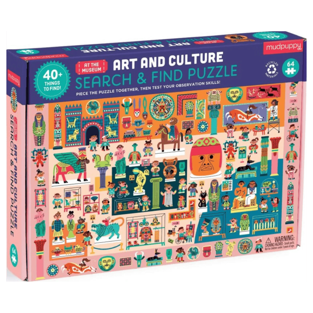 Mudpuppy 4 Plus 64 Pc Search & Find Puzzle - Art and Culture